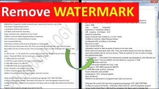 how to remove watermark from pdf file online free | remove a watermark pdf, remove water mark pdf