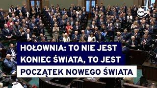 Komentarze po wyborach w USA. Sikorski, Hołownia, Błaszczak, Kosiniak-Kamysz i... wiwaty w Sejmie