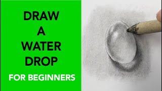 Easy way to draw a water drop!