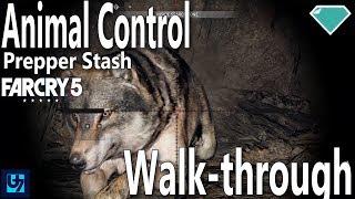 Far Cry 5 - Animal Control Prepper Stash Walk-through, Howling Cave (Faith's Region) 4K