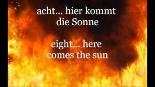 Rammstein - Sonne (Lyrics in German with English subtitles)