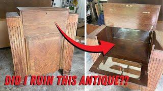 EXTREME Bar Cabinet turned Coffee Bar | Complete Furniture Transformation | Don’t be mad!!!