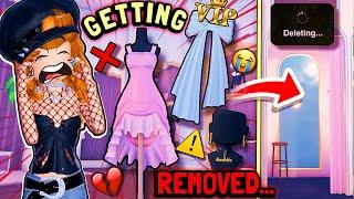 5 ITEMS And DRESSING ROOMS May BE GETTING *REMOVED* From DRESS TO IMPRESS? | Dress to Impress NEWS