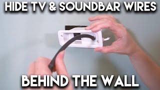 How To Hide Your TV And Soundbar Cables Behind The Wall In 30 Minutes