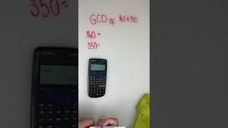 GCD on a calculator