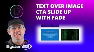 Divi Theme Text Over Image CTA Slide Up With Fade 