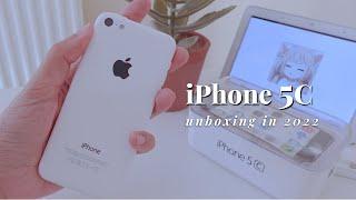 Unboxing iPhone 5c in 2022 + Charging Dock (Aesthetic)