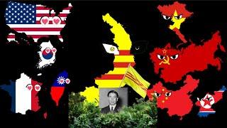 Countries that loved/hated South Vietnam 🟨