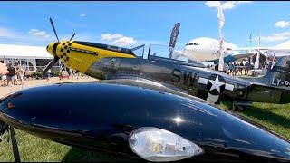 ScaleWings Carbon Fiber Mustang Replica at AirVenture 2022