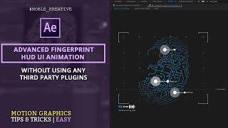 Advanced Fingerprint HUD UI Animation in AE | No Plugin Required