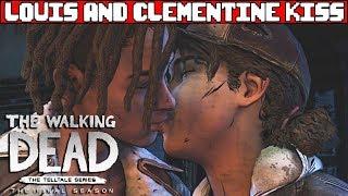 Louis Kisses Clementine - THE WALKING DEAD SEASON 4 Episode 2