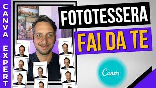 FOTOTESSERA Facile e Veloce con Canva | No Photoshop (Tutorial Canva Completo)