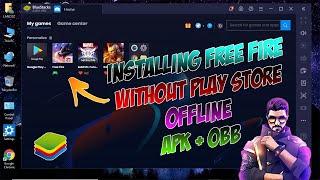  HOW TO COPY PASTE FREE FIRE APK + OBB FILE IN BLUESTACKS 4 OR 5 ( Offline ) - 2021 Latest 