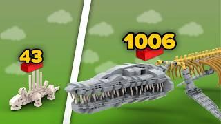 LEGO DINO FOSSILS in Different Scales | Comparison