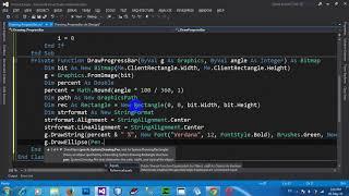 How To Draw Circular Progress Bar On Form In VB NET 2012