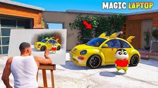 Shinchan Found a Magic Drawing Laptop in GTA 5 | Paradox FTW