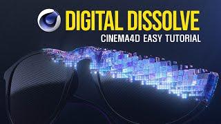 CINEMA 4D Digtal Dissolve Poly Fx Tutorial l 디지털 디졸브 효과