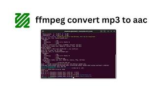 How to convert mp3 audio to aac on Ubuntu Linux