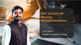 GST Returns Late fee waived from July 2017 to Jan 2020 in TAMIL , GST 40th Council meeting