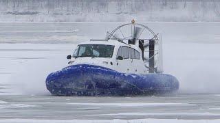 Hovercraft Kaiman-10 - payload performance demonstration in rough conditions