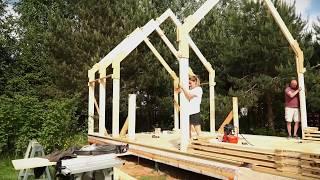 How to Build a Cheap DIY Wooden House Step by Step | Start to Finish by Borsch_TV‬