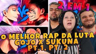 2 EM 1 | Gojo VS. Sukuna PARTE 1 & 2 YONDAX | Expansão de Domínio | Até a Morte | FAMÍLIA REAGE