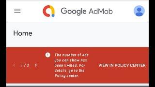 How to avoid Ads limit on your admob account