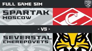 NHL 25 | KHL | SPARTAK Moscow - SEVERSTAL Cherepovets | FULL GAME SIM | PS5