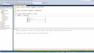 SQL Server rename a table