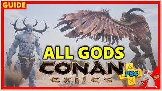 CONAN EXILES PS4 Tips  - All Gods | How To Summon Avatars/Religion Explained