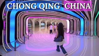 vr180 3D｜CHONG QING ｜CHINA TRAVEL｜The Ring Shopping Park｜Indoor rainforest mall｜重庆光环购物公园｜室内雨林商场