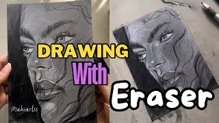 How to Create a Portrait Drawing Using an Eraser: Portrait Drawing Tutorial