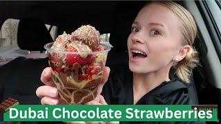 VIRAL Dubai Chocolate Strawberries review