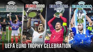 UEFA Euro Trophy Celebration In Every Football Game | 2000 - 2021 |