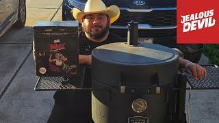 Jealous Devil XL Charcoal Briquets In The Oklahoma Joe's Bronco