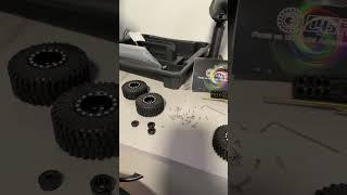 Putting bead locks on the scx24 Jeep Wrangler hope it goes well #scx24