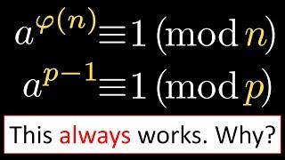 Euler's Totient Theorem and Fermat's Little Theorem - Complete Proof & Intuition
