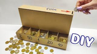 DIY КАК СДЕЛАТЬ СОРТИРОВЩИК МОНЕТ / DIY Coin Sorting Machine from Cardboard