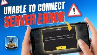 Fix PUBG Mobile Unable to Connect to Server Error on iPhone | PUBG Failed to Connect to Server