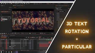 3D Text Rotation + Particular
