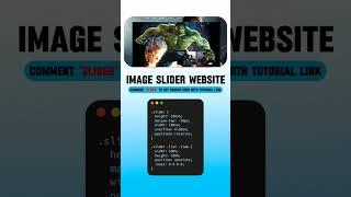 images slider using html css javascript #coding #developer #programming #shorts