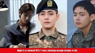 Bighit is so shocked! BTS's V sent a shocking message because of this.