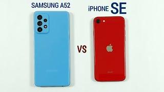 Samsung A52 vs iPhone SE ( 2020 ) Speed Test & Camera Comparison