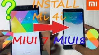 MIUI 8 Global Stable on Xiaomi Mi4i | How-to-INSTALL | MIUI 7 ↠ MIUI 8 | Tutorial