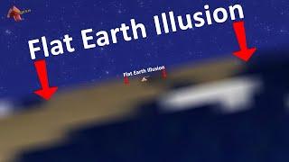 Flat Earth Illusion: Explained via Simple Animation