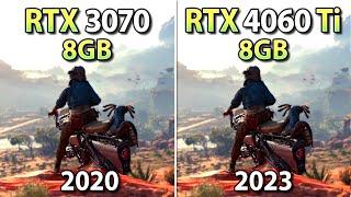 RTX 3070 vs RTX 4060 Ti - Test in 6 Games (1440p, DLSS 3, FSR 3.1 FG)