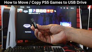 How to Copy & Move PS5 Games to USB Pen Drive in PS5 Console #ps5tips #ps5tipsandtricks