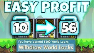 EASY PROFIT method in Growtopia! How to GET RICH fast in 2024! (FAST DLS)