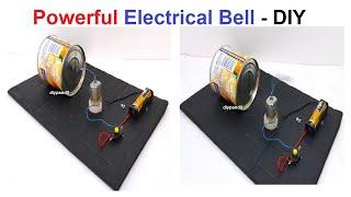 How to Make Big & Powerful Electric Bell Working Model For Science Project - DIY | DIY pandit