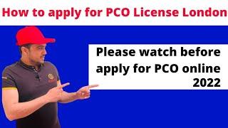 PCO licence London/How to apply for PCO licence London 2022